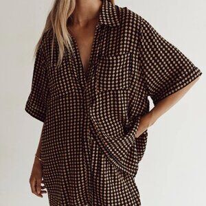 DISSH Mila Caramel Vacation Shirt - Size 4